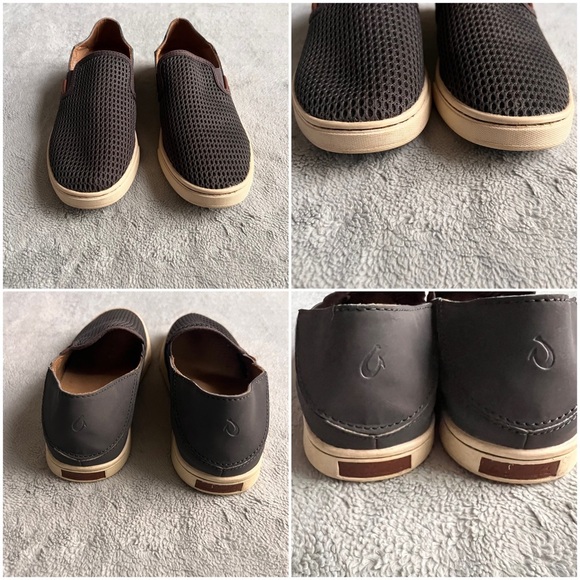 Olukai Pehuea Slip-On Lightweight Mesh Cushioned Comfort Sneaker Flat Pavement - Picture 4 of 14